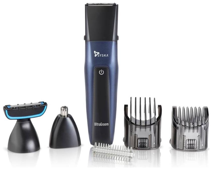 

Syska HT3030K Multi-Function Trimmer For Men ( Blue Rechargeable Battery )