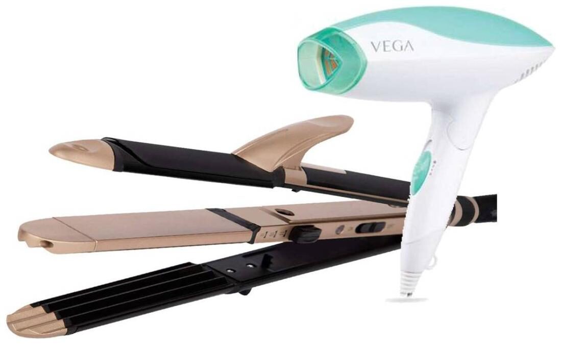 

Vega Vhscc-01 vhdh-15 Hair Straightener ( Gold )