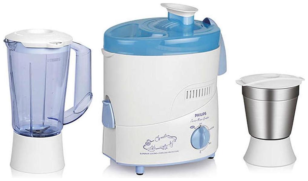 

Philips HL1631 500 W Juicer Mixer Grinder ( White Blue 2 Jars )