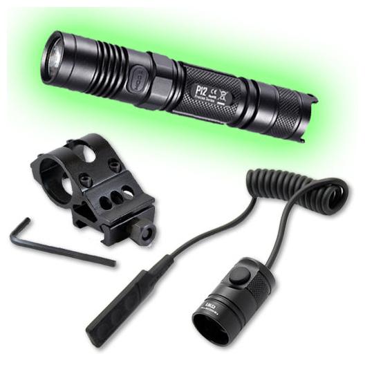 

2015 Edition Nitecore P12 Flashlight w Offset Weapon Mount Pressure Switch
