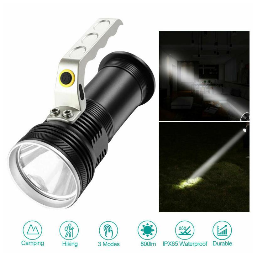 

3 Modes Rechargeable Handheld Searchlight Led Flashlight Spotlight For Hiking US