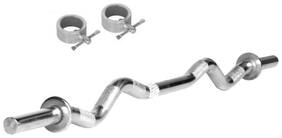 3FT 22MM CURL ROD WITH 2 LOCKS Weight Lifting Bar