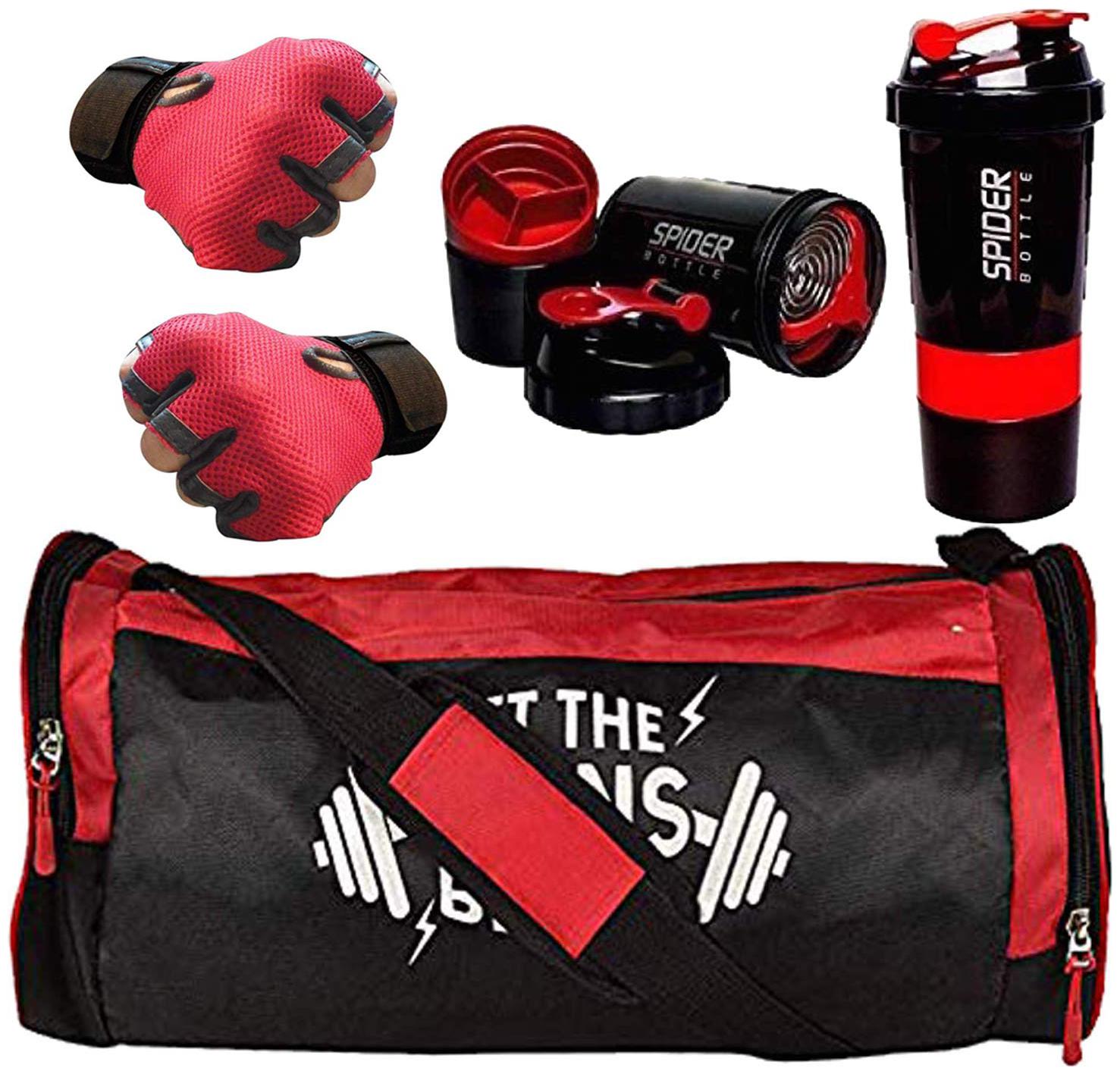 

5 O CLOCK SPORTS Premium Quality Sports Combo of Gains Bag Gym Fitness Kit Combo Gym Accessories Gym Kit for Men and Women