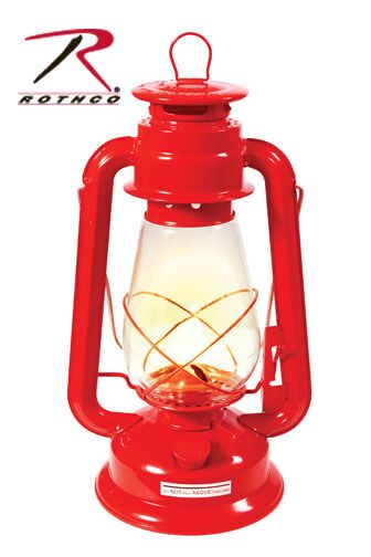 

740 Red Kerosene Lantern 12 Outdoor Camping Disaster SHTF