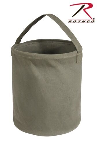 

9003 Rothco Olive Drab Large Heavy Weight Collapsible Canvas Water Bucket
