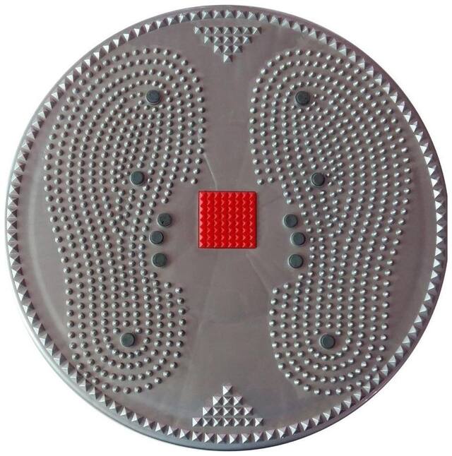 Acupressure Twister Big Disc Acupressure Pyramid & Magnetic Treatment Therapy-284 (Grey)
