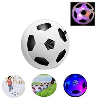 Air Power Soccer Disk, Indoor [Hover Action] Air Soccer With Foam Bumpers And Led Lights (1Pc)
