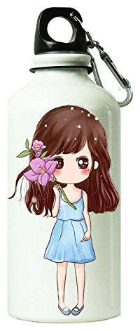 

AngaarLook Little Cute Girl Printed 400 ml Sipper Bottle