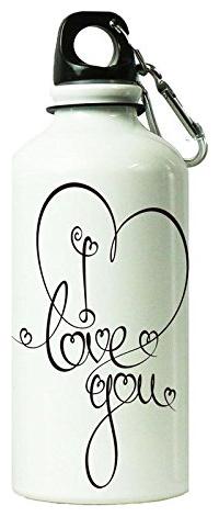 

AngaarLook Love You Printed 400 ml Sipper Bottle