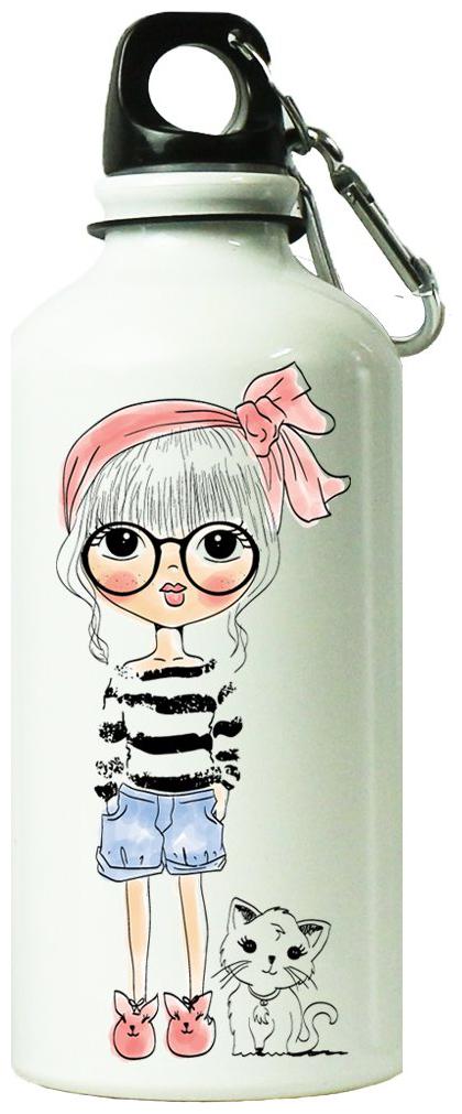 

AngaarLook Sweet Girl With Puppy Printed 600 ml Sipper Bottle