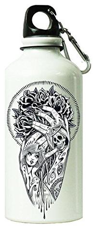 

AngaarLook Women Sketch Printed 600 ml Sipper Bottle