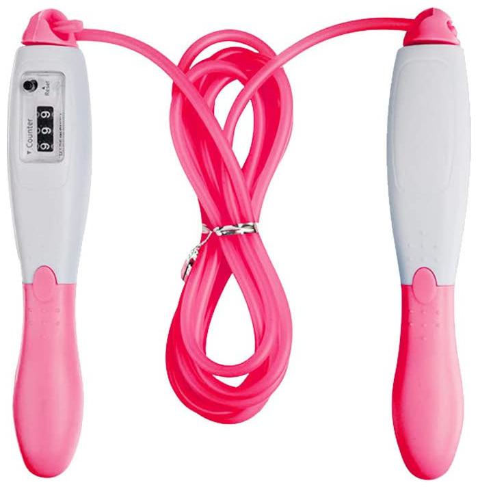 

Aramedos Jump Rope Professional Adult Adjustable Digital Jump Rope Non Slip Free Tangle Handle Ball Light Bearings for Sports Fat Burning Aerobic Crossfit Boxing Training Equipment(Made in India)