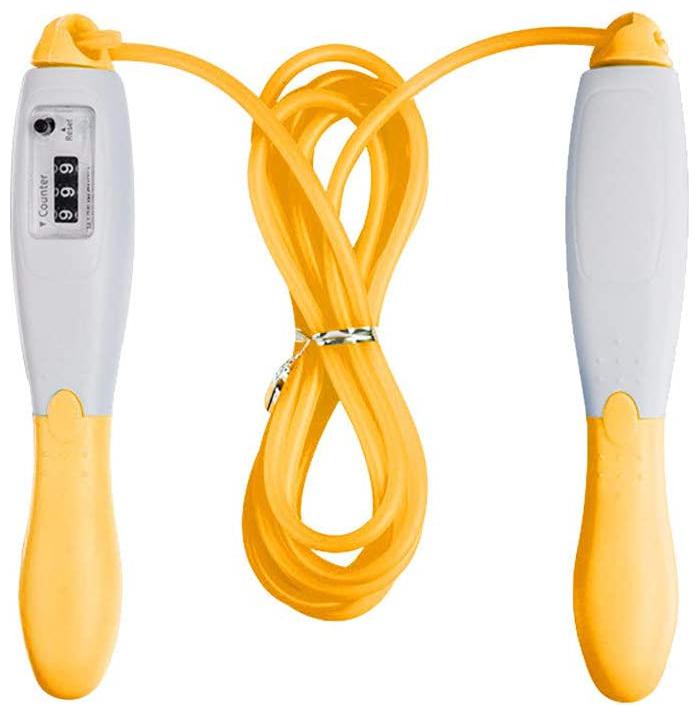 

Aramedos Jump Rope Professional Adult Adjustable Digital Jump Rope Non Slip Free Tangle Handle Ball Light Bearings for Sports Fat Burning Aerobic Crossfit Boxing Training Equipment(Made in India)