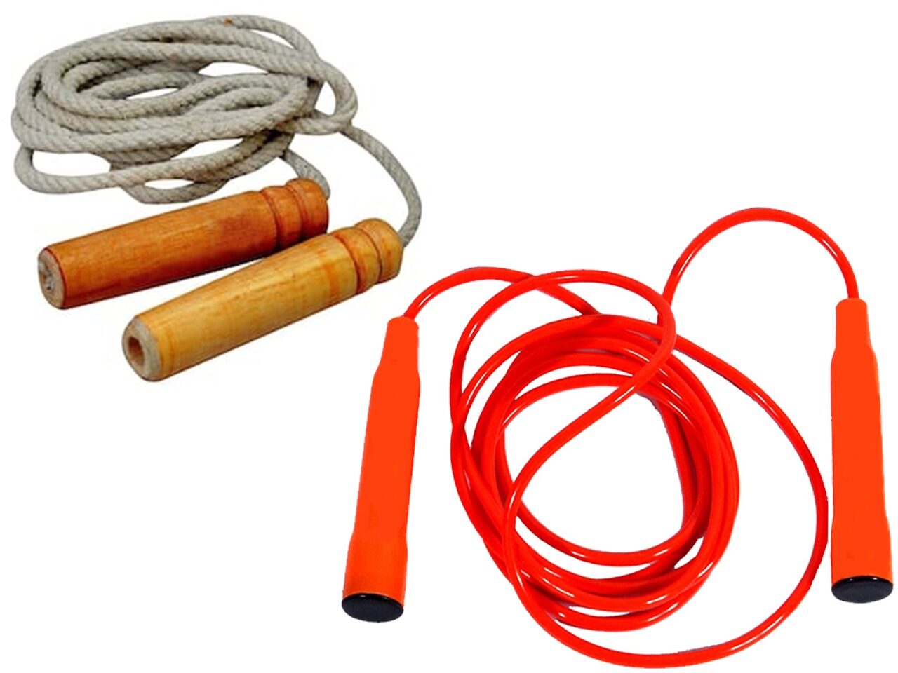 

Aramedos Nylon Cotton 9Ft Skipping-Rope Jump Skipping Rope for Girls Women Weight Loss - Best in Fitness Sports Exercise Workout Combo (Set of 2) (Made in India)