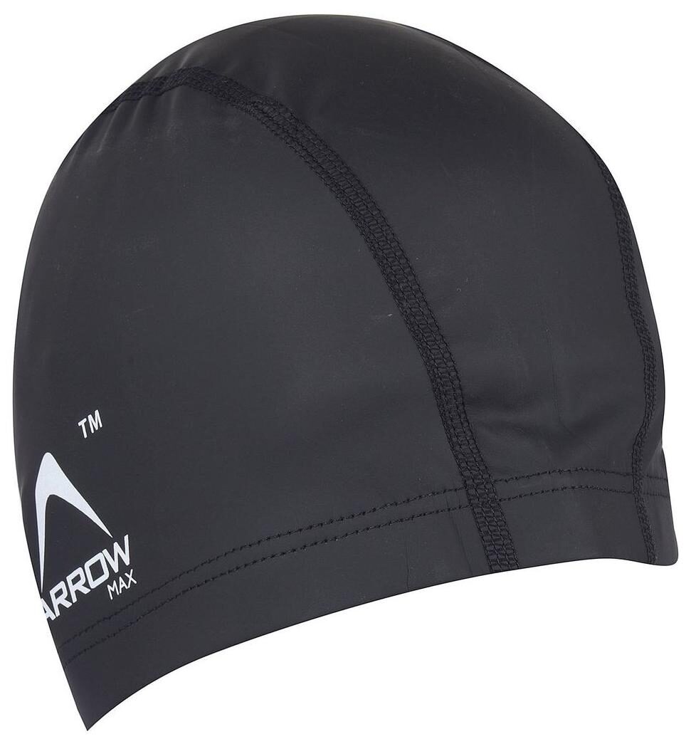 black swimming hat