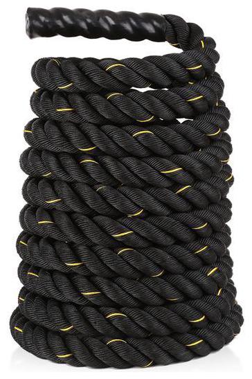 

Battle Rope 38mm Thickness Exercise Fitness Training Equipment Rope 15m - 38mm Black