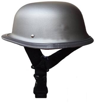 BikenWear German Style Half Helmet (M. Grey)