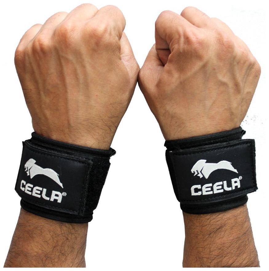 

Ceela Sports Adjustable Wrist Support - 1 Pair (Black)