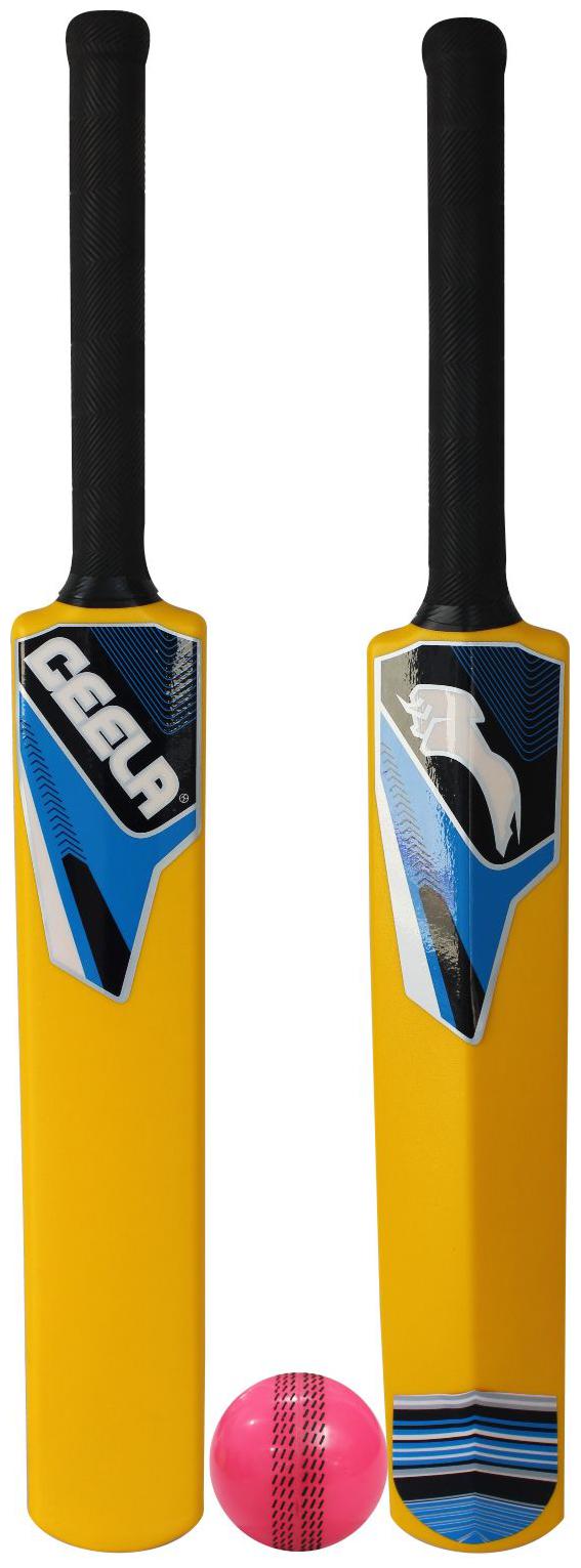 

Ceela Sports Plastic Cricket Bat Size-6 and Wind Ball (Yellow)