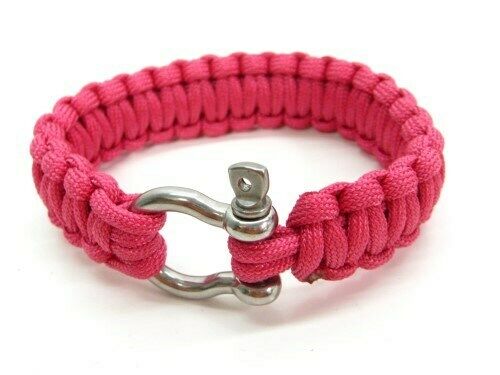 

Colt CT3024 Hot Pink Tactical 9 Spear Paracord Survival Metal Buckle Bracelet