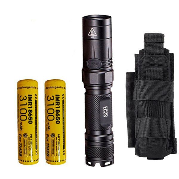 

Combo Nitecore EC23 Flashlight w 2x 3100mAh 10A Battery NCP30 Holster