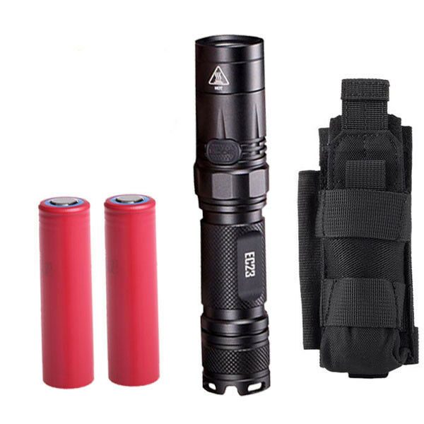 

Combo Nitecore EC23 Flashlight w 2x 3500mAh 10Amp 18650 NCP30 Holster