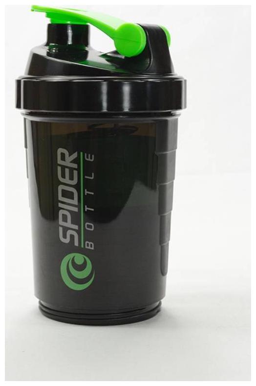 

CHG Spider Prime Shaker Bottle Sports Outdoors Multi Functional Shaker Bottle with Protein Powder Compartment (Green)
