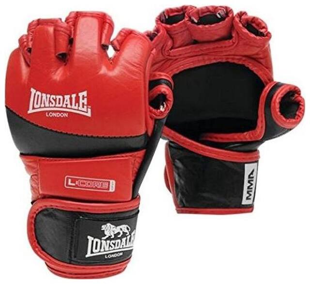CW LONSDALE AMATEUR MMA FIGHT GLOVES: RED