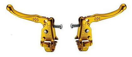 DIA COMPE OLD SCHOOL BMX TECH 3 MX121 LEVERS With MX1000 Brakes GOLD F//R