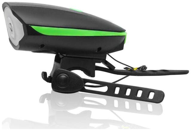 Fabtec Rechargeable Bike/Cycle Super Bright Light & Horn with High/Low/Flashing Beam Function and 140 DB Sound with 5 Different Horn Modes