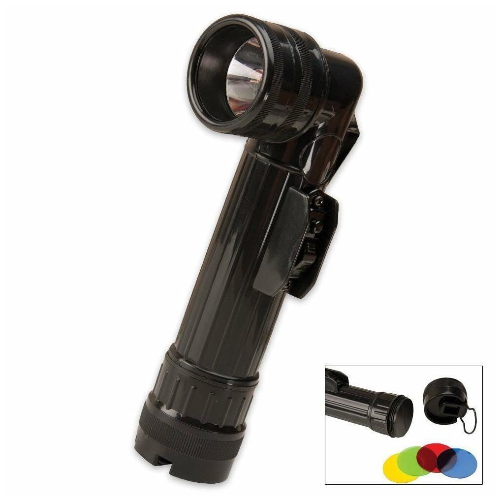 

Flashlight G I Angle Head Type D-Cell Black 639 Rothco