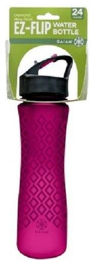 

Gaiam EZ Flip Water Bottle Diamond Mine Fandango Print NWT