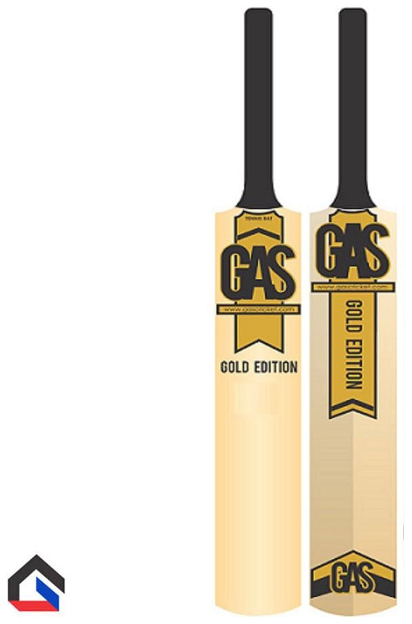 Gas Gold Edition Cricket Tennis Bat Size 3 With Tennis Ball