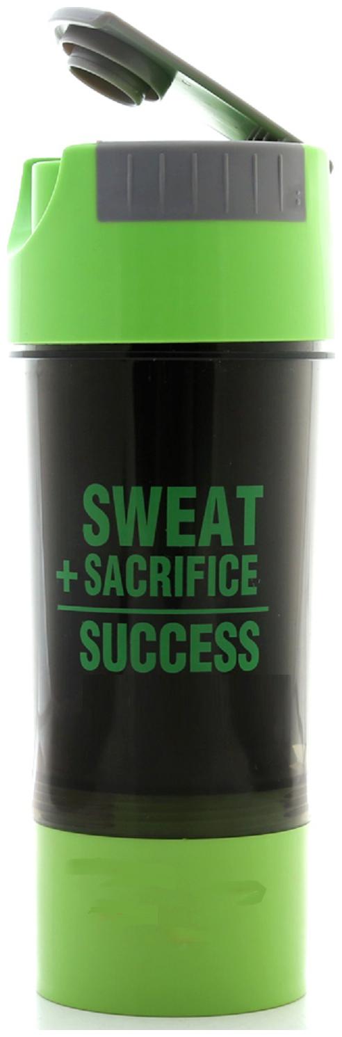 

Getsweat 500 ml Protein Shaker Motivational Logo Gym Bottle with 1 Storage Compartments and with Easy Mixer (MM-S3-814)