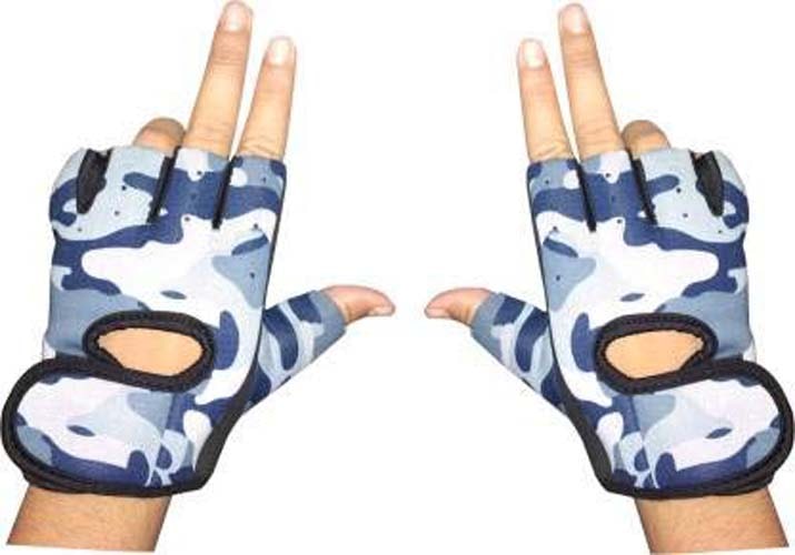 

GymWar ARMY GYM GLOVES Gym Fitness Gloves (Blue)
