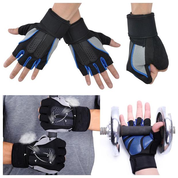 

Gymwar Fitness Accessories Eqiupment COMBO OF Gym Glove And Freestyle Wooden Skipping Rope Jump Rope