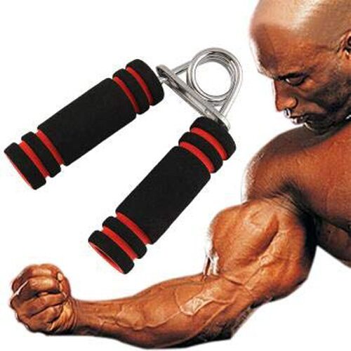 

Gymwar Foam pack of 1 piece Hand Grip Fitness Grip (Red Black)