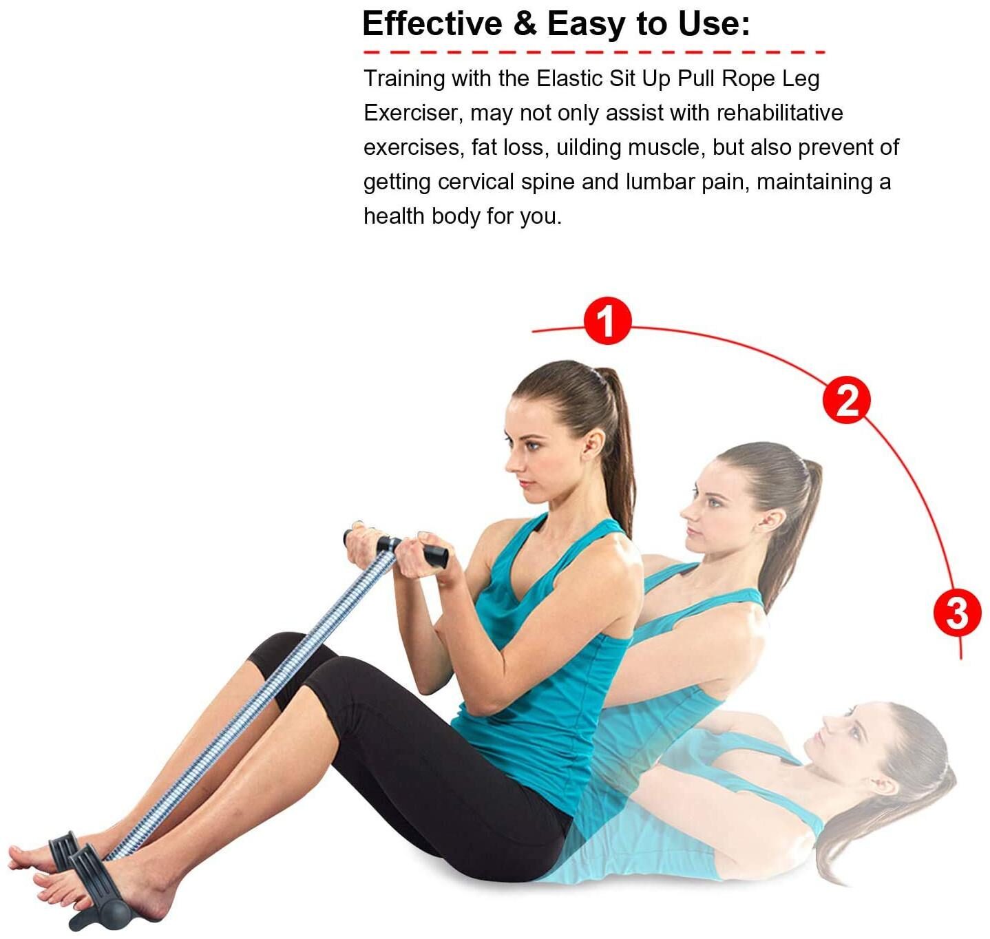 

GYMWAR Pro Waist Trimmer Abs Exerciser Body Toner Fat Buster Equipment Abdominal Exercise Equipment Leg Exerciser Tummy Trimmer for Men and Women