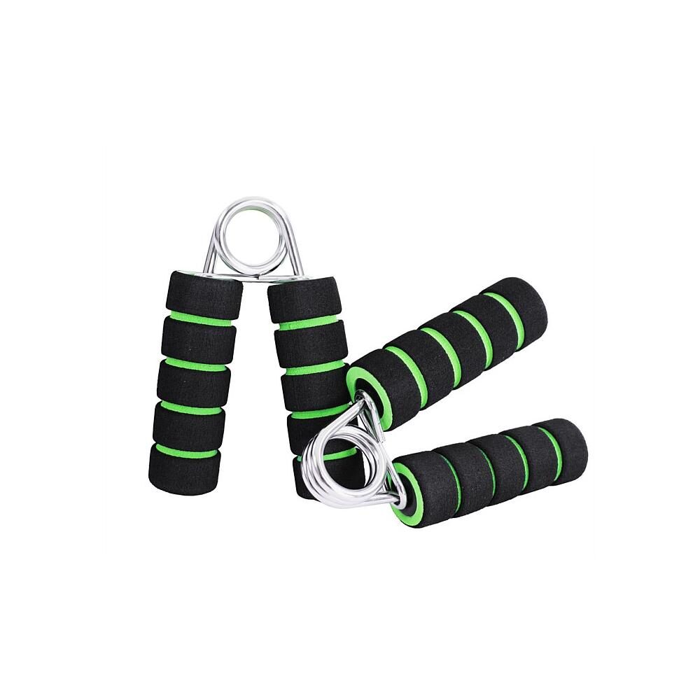 

Gymwar Proactive Sports Fitness Foam Handle Hand Grip for Best Result Hand Grip Fitness Grip (Green Black) 2pc