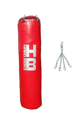 Punching Bags Kit Bag Empty And Filled Online At Best Hard Bos Synthetic Leather Punching Bag Red Filled 4 Feet