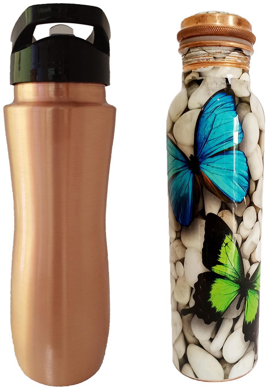 

Health Mechanic Trendy Sipper Copper Bottle Combo