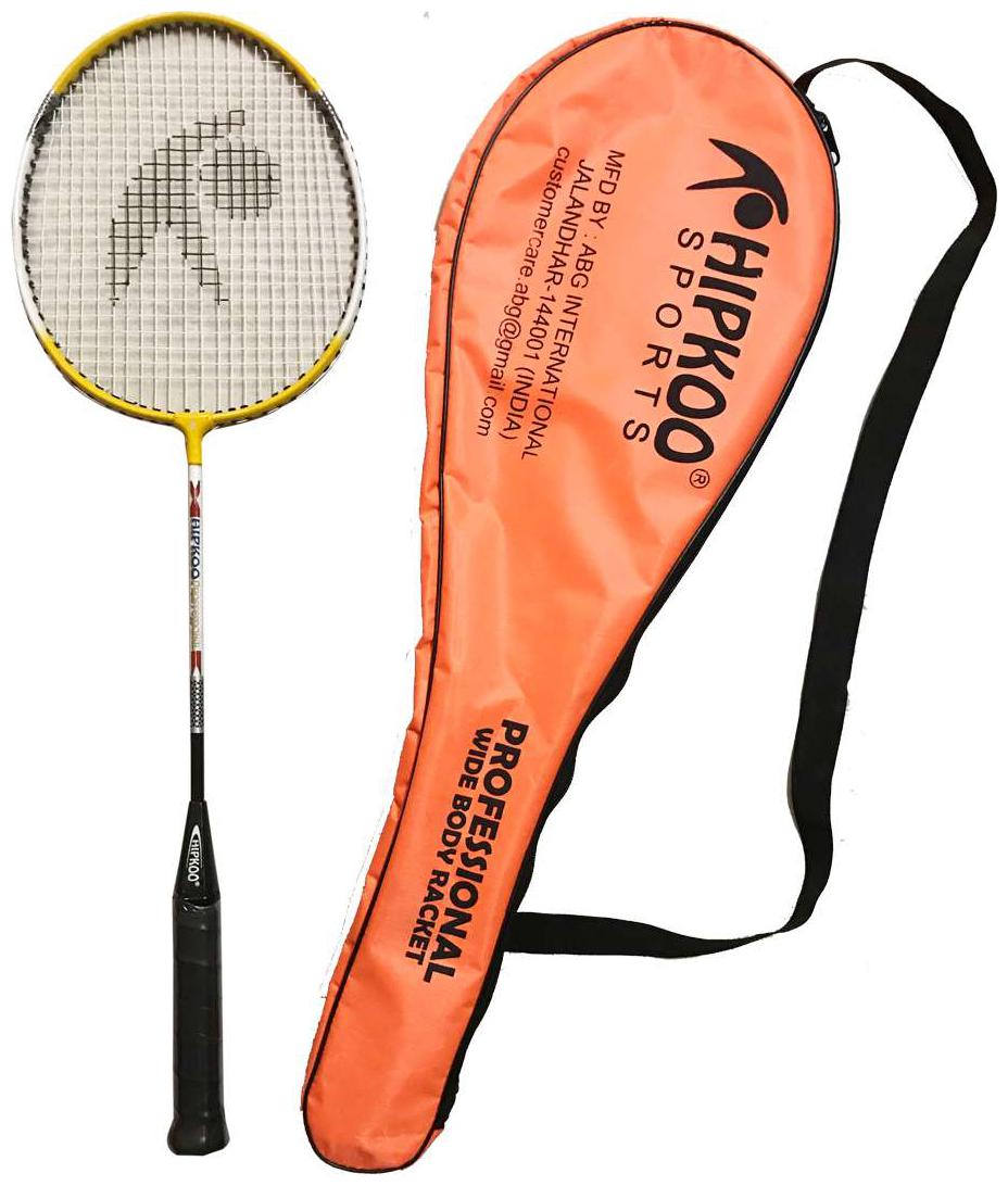 

Hipkoo Wide Body Professional Racket With Cover(1 Racket) Strung Badminton Racquet