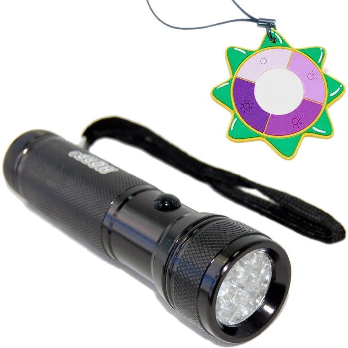 

HQRP 365 nm 12 LED Ultra Violet UV Light Torch Flashlight Camping Hiking