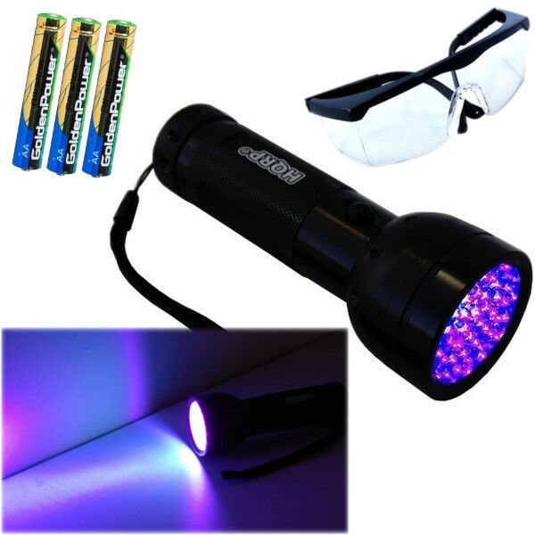 

HQRP 51-LED UV Ultra Violet Blacklight Flashlight Torch Light Scorpion Detector