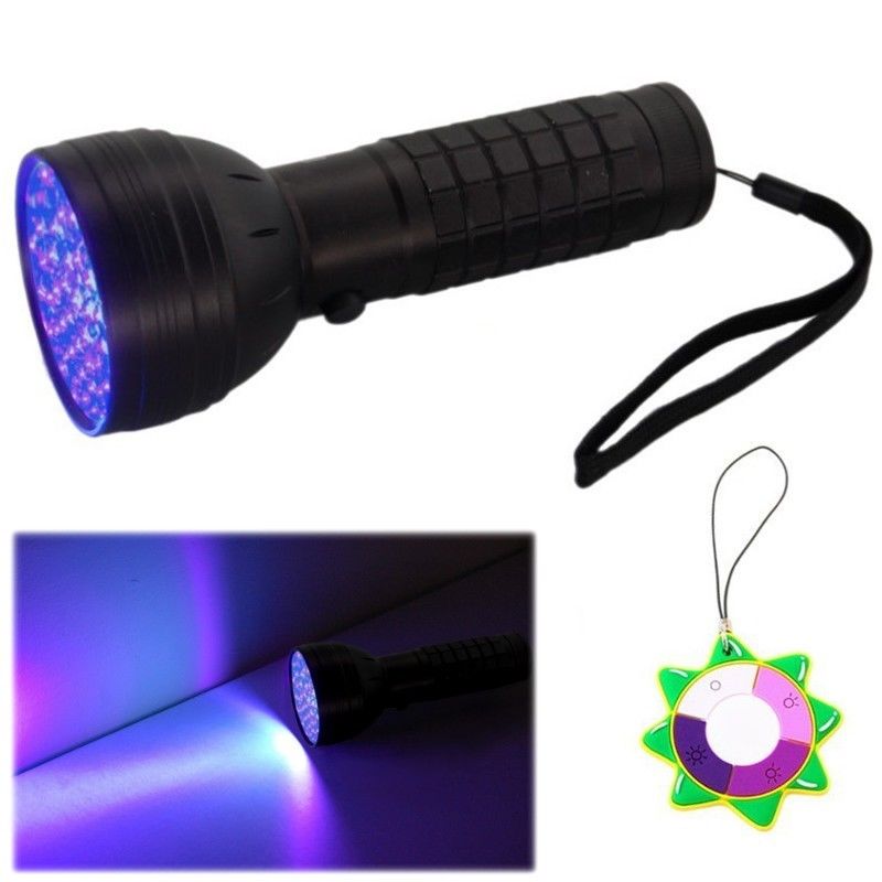 

HQRP 76 LEDs Ultra Violet Black Light Vaseline Uranium Glass Detector UV Meter