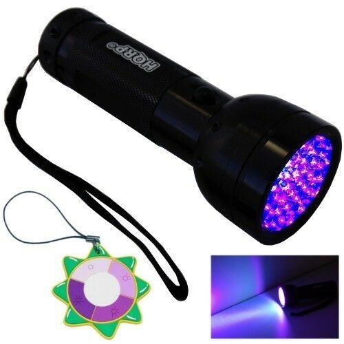 

HQRP UV 51 LED Ultra Violet Black Light Vaseline Uranium Glass Detector Effects
