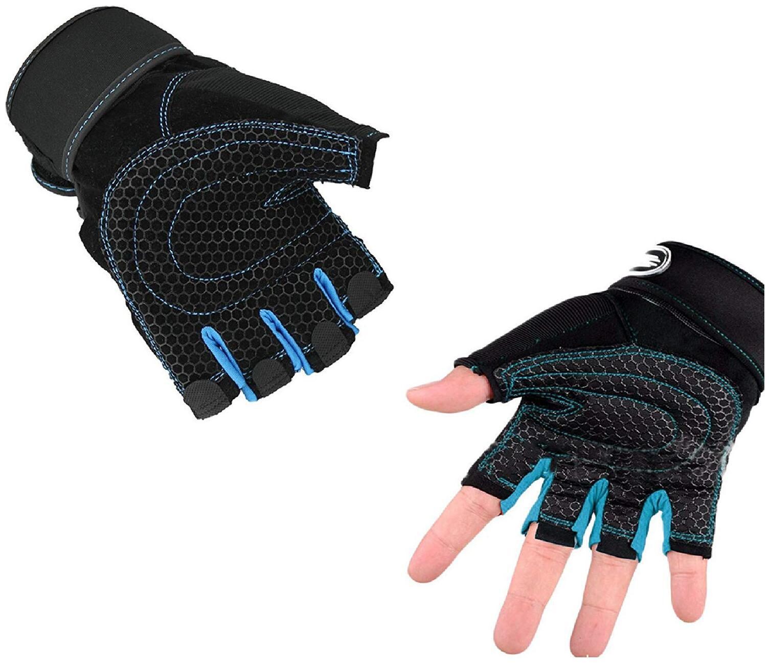 

Inispire2Fashion Weight Lifting Palm Support Gym Fitness Gloves