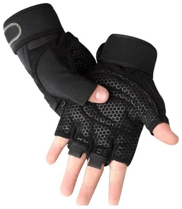 

Inispire2Fashion Lycra Weight Lifting Palm Support Gym Fitness Gloves