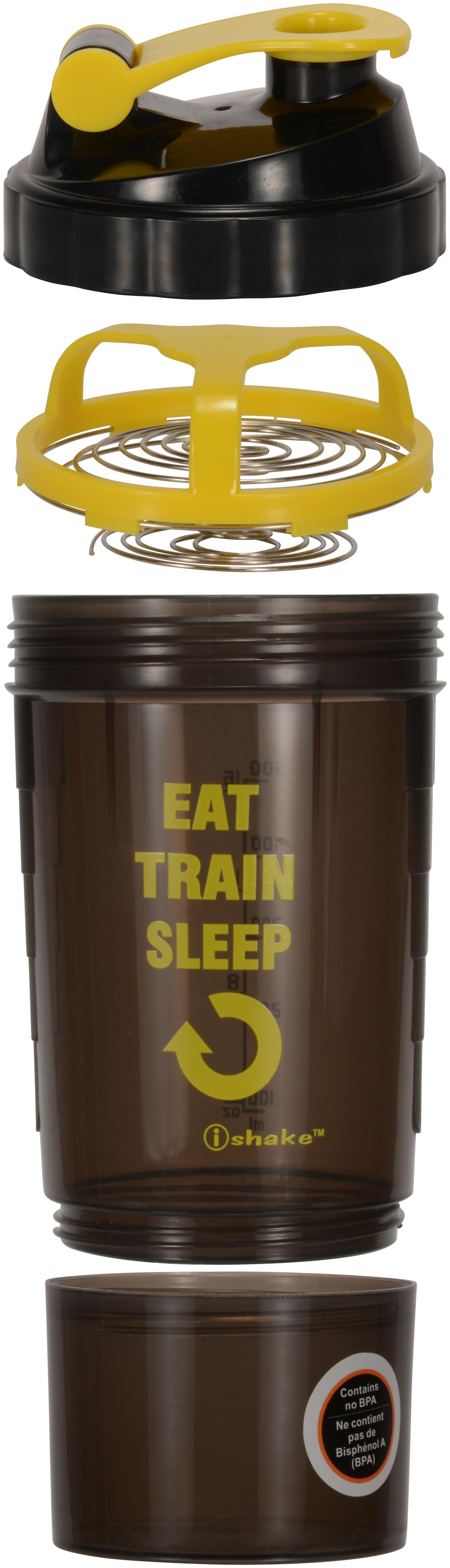 

iShake-Gym Shaker with Extra Powder Compartment - 500ml (Speed1 Yellow)