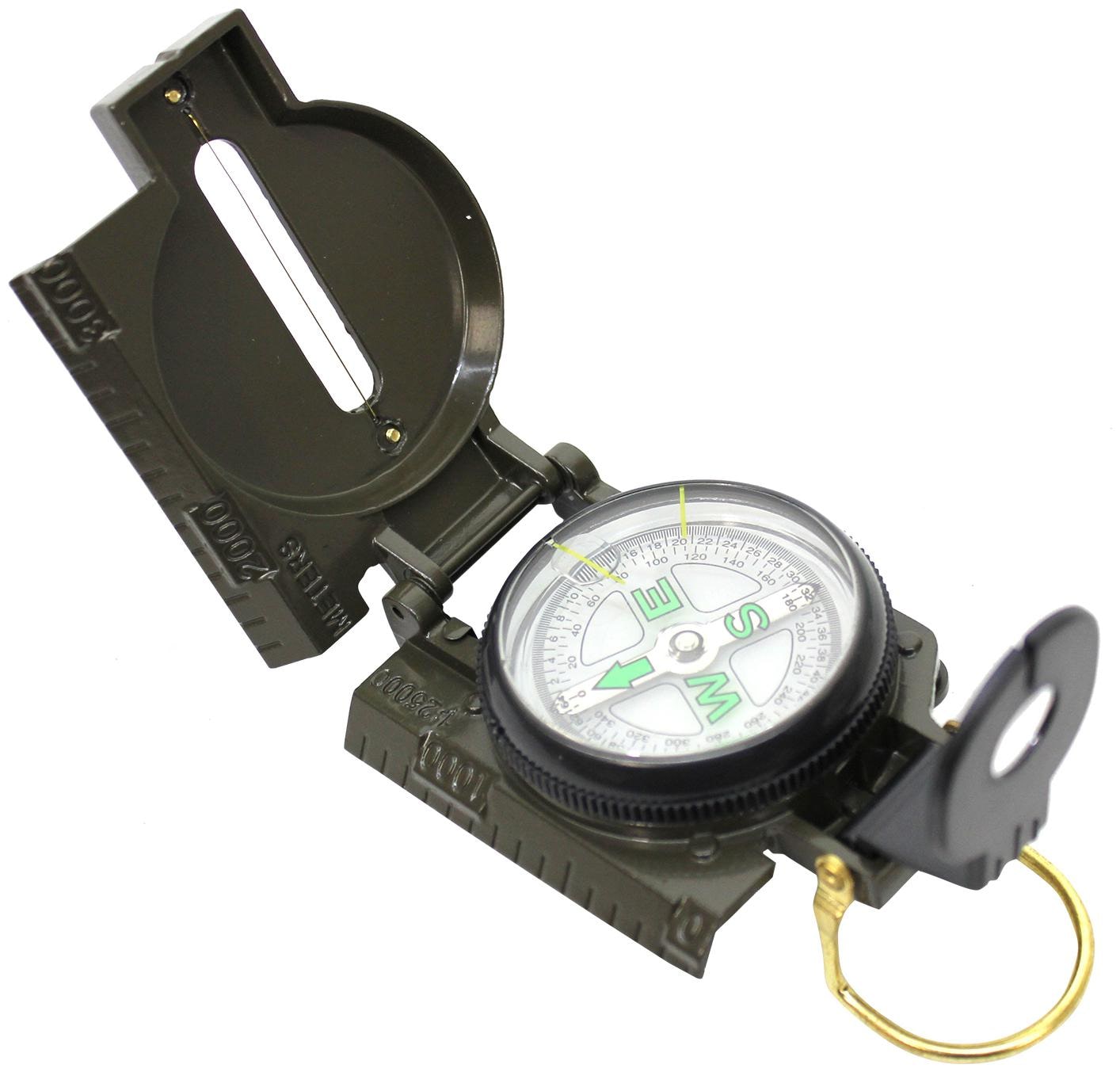 

JM 3 in 1 Military Hiking Camping Lens Lensatic Magnetic Compass - 13